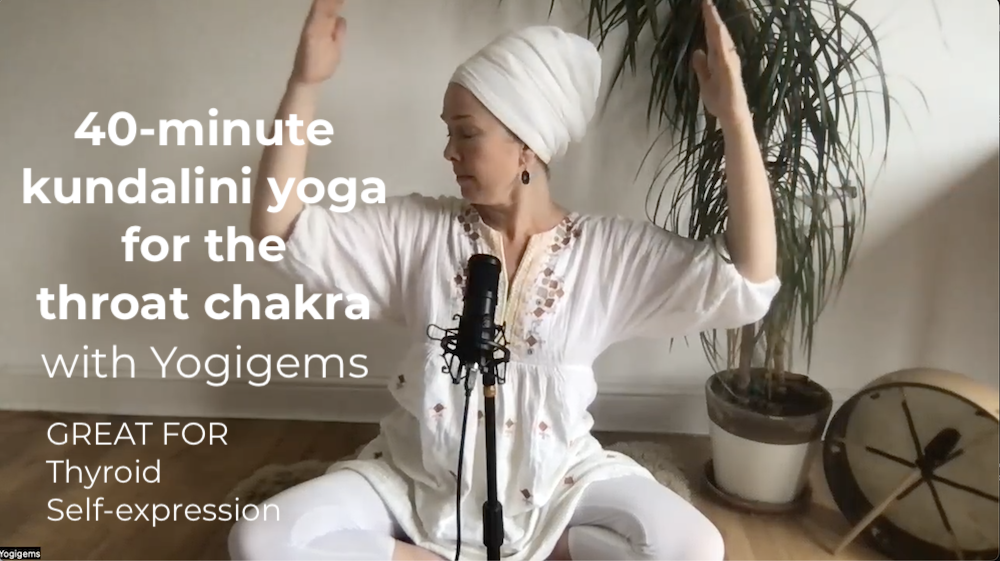 Kundalini yoga for the throat chakra